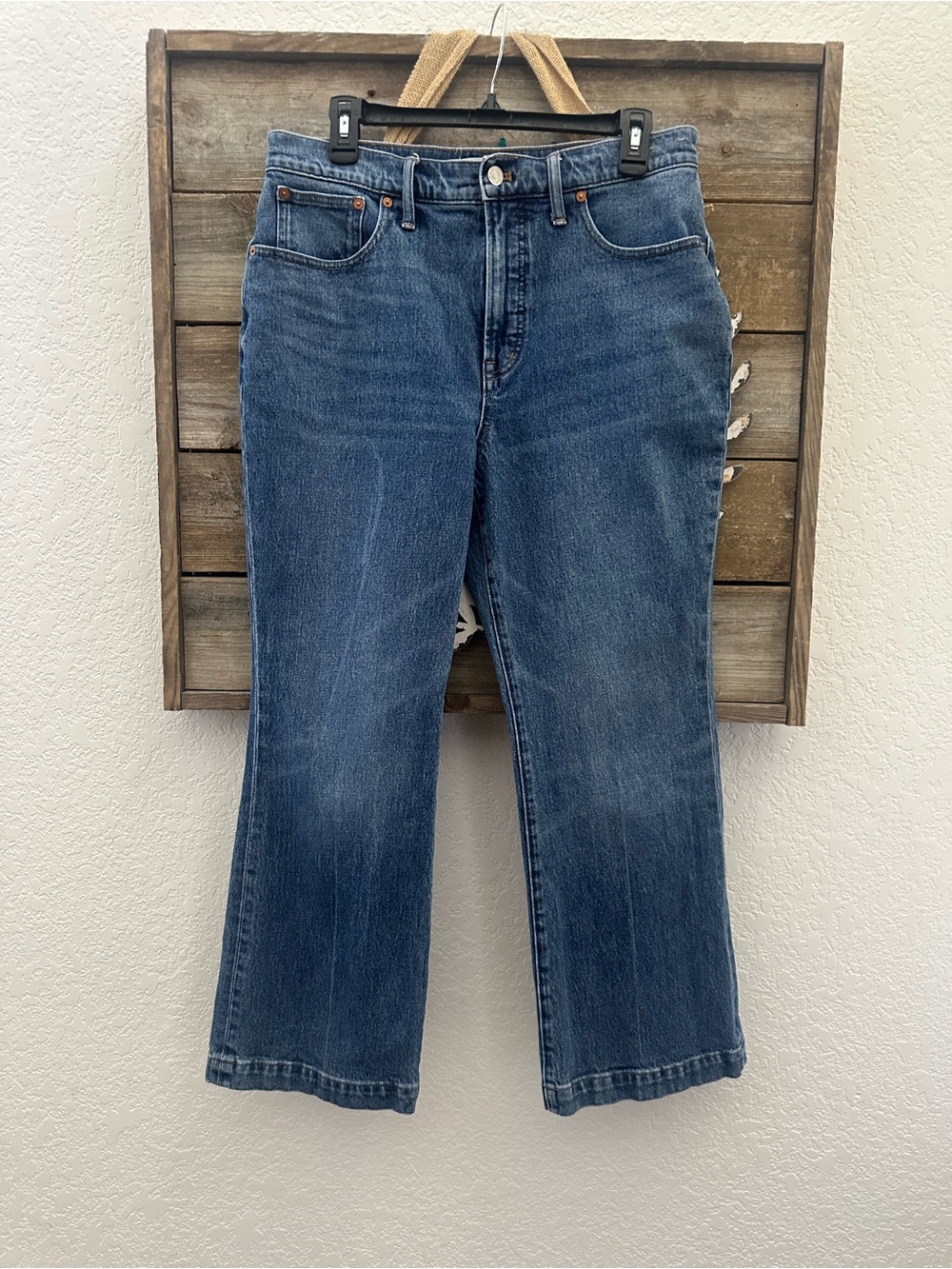 Madewell The perfect Vintage Flare Crop Jean size 30